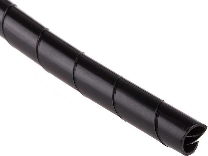Rs Pro Spiral-Kabelschutzschlauch Nylon Schwarz, für Kabel-Ø 6mm bis 30mm, Länge 10m (Kabelspiralschlauch, 28 cm)