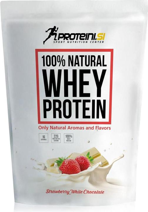 Image du produit Proteini.ch Proteini 100% Natural Whey Protein (Fraise, 1 pcs, 500 g)