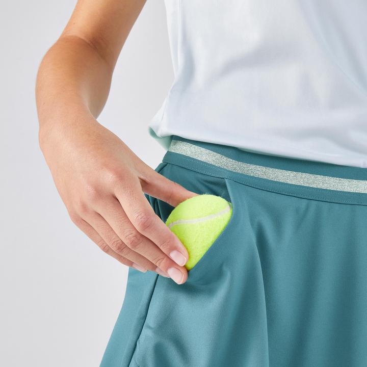 Actual product image Artengo Mädchen Tennisrock - TSK Dry F türkis