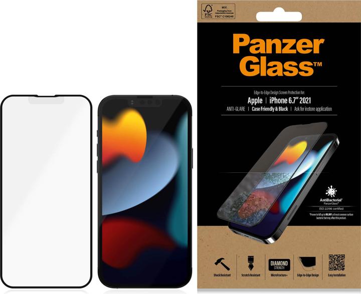 Immagine prodotto PanzerGlass Case Friendly Anti-Glare AB (1 Pezzo/i, Apple iPhone 13 Pro Max)