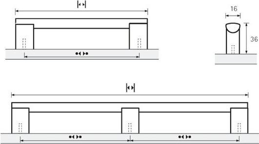 Actual product image Hettich Furniture handles ProDecor Clivia
