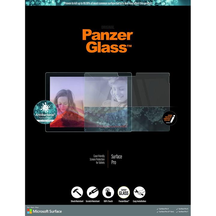 Produktbild PanzerGlass Surface Pro Displayschutz (1 Stück, Surface Pro, Microsoft Surface Pro 4)