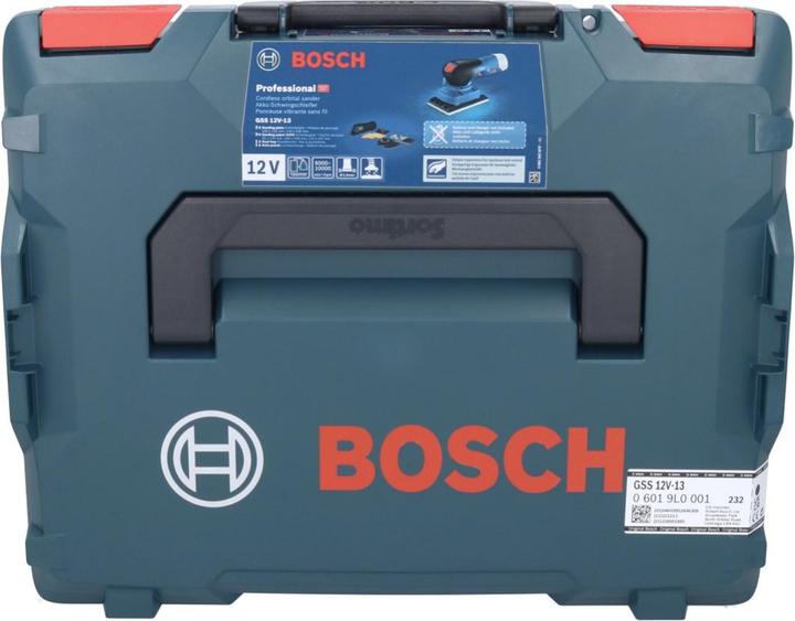 Productafbeelding Bosch Professional Bosch GSS 12V-13 Professionele vlakschuurmachine 12 V + 2x accu 3.0 Ah + lader + L-BOXX (Vlakschuurmachine)