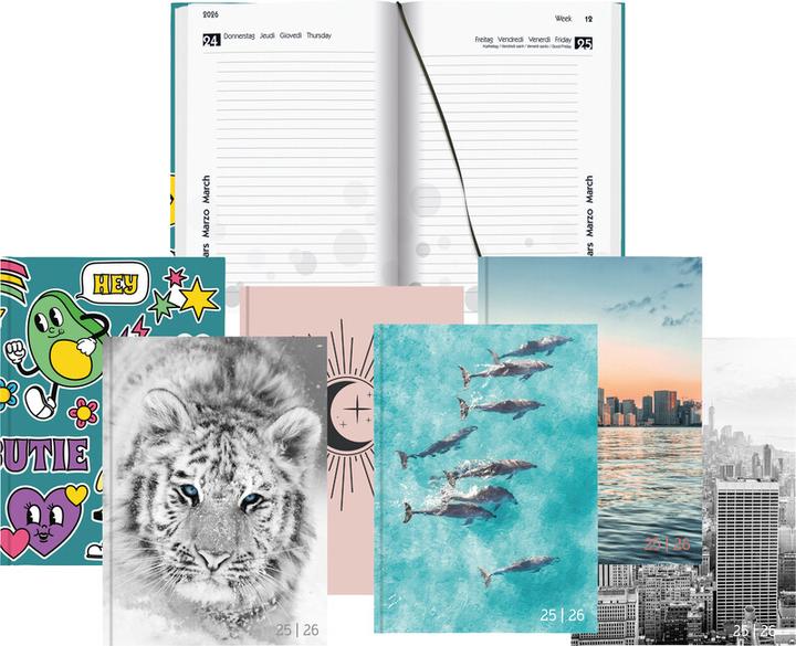 Immagine prodotto Biella Agende scolastiche mydiary (12 x 16,5 cm, Tedesco, Inglese, Italiano, Francese)