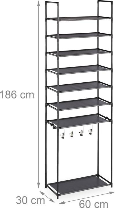 Productafbeelding Relaxdays Schoenrek (60 x 30 x 186 cm)