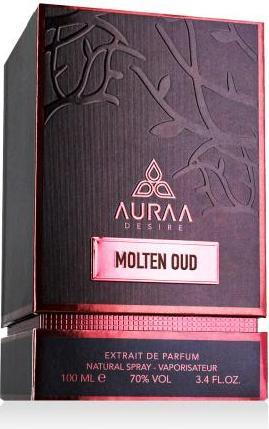 Actual product image Auraa Desire Molten Oud Extrait Perfume 100ml by - Strong Woody Scent - Extrait Perfume for Men and (Extrait De Parfum, 100 ml)