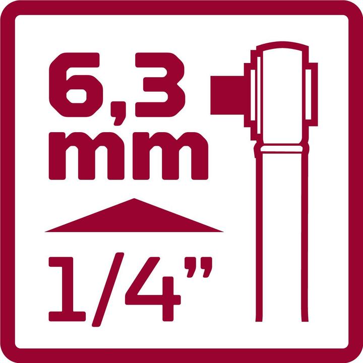Produktbild Gedore Red red R40000027 2K-Umschaltknarre 1/4 150 mm Rückschwenkwinkel 5° (1/4")