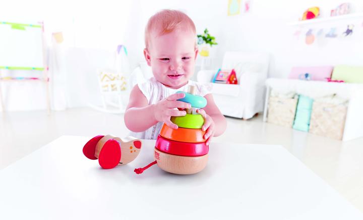 Actual product image Hape Stacking dog Pepe