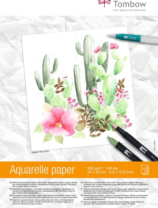 Tombow Aquarellblock (24 x 32 cm)