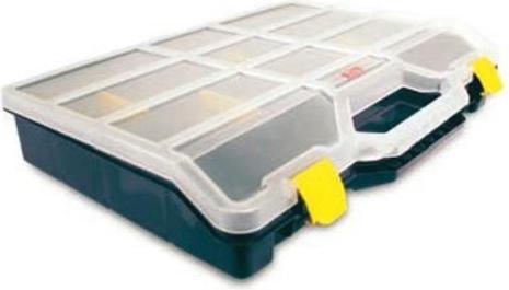 Image du produit Velleman - Boîte de Rangement - 460 x 350 x 81 mm - 21 Séparateurs Amovibles