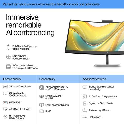 Produktbild HP 534pm Docking Display (3440 x 1440 Pixel, 34")