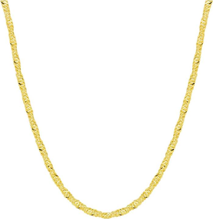 Immagine prodotto Candy Catena Singapore 2,0 mm, argento 925, placcata oro (Argento 925, Placcato oro 18k)