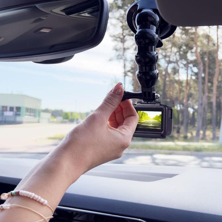 Image du produit Hurtel GoPro suction cup holder for GoPro, DJI, Insta360, SJCam, Eken sports cameras + smartphone adapter ( (SJ4000, SJ5000, Insta360 One R, DJI Osmo Action, One RS, M20)