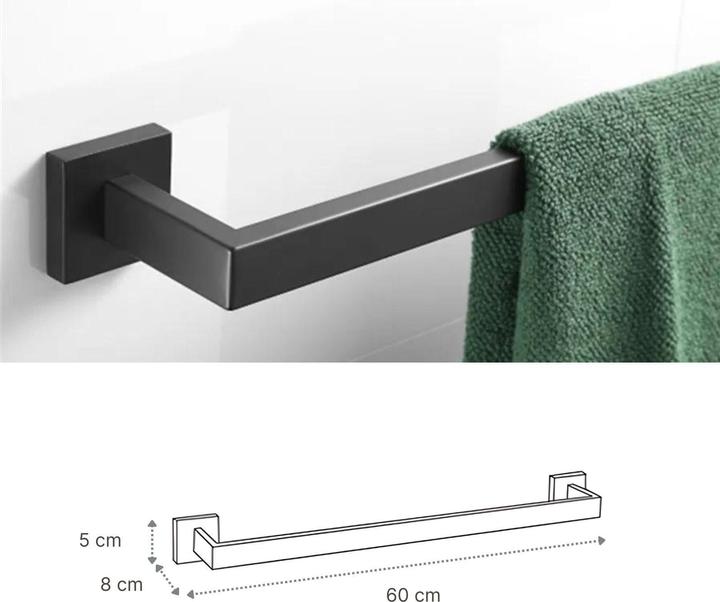 Image du produit Hermex Porte-serviettes Set 5-pièces salle de bains Hardware papier toilette titulaire