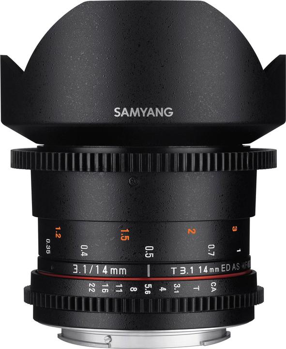 Produktbild Samyang 14mm T3.1 MK2 Canon M (Canon EF-M, Vollformat)