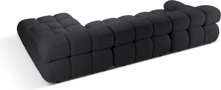 Actual product image Micadoni Velvet Modular Right Corner Sofa, "Bellis", 4 Seats, 282x155x70 Made in Europe (Corner sofa)