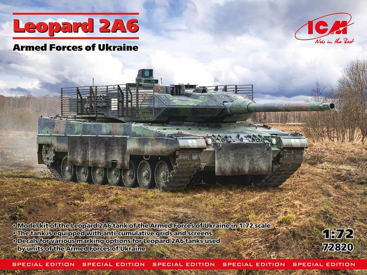 Actual product image ICM Leopard 2A6 of the Armed Forces of Ukraine