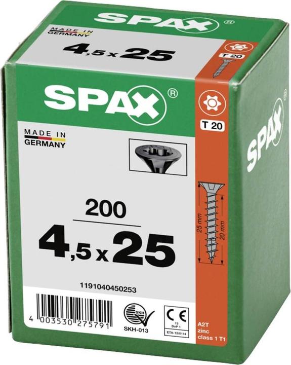Produktbild Spax Spanplattenschrauben (200 Schrauben pro Stück)