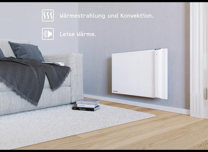 Actual product image Stiebel Eltron CND 100, 1 kW Duo wall convector for approx. 12 m², without plug (1000 W)