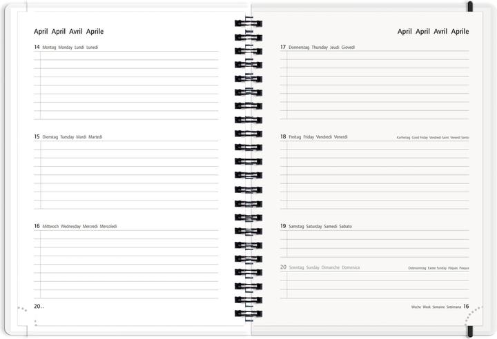 Produktbild Pelikan Schülerkalender 25/26 MustHave A5 Maori (Deutsch, Französisch, Italienisch, Englisch)