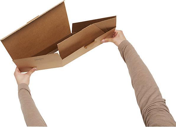 Actual product image Ratioform Quick box, brown, pack of 20, internal dimensions 346 x 243 x 39 mm. (20 x)