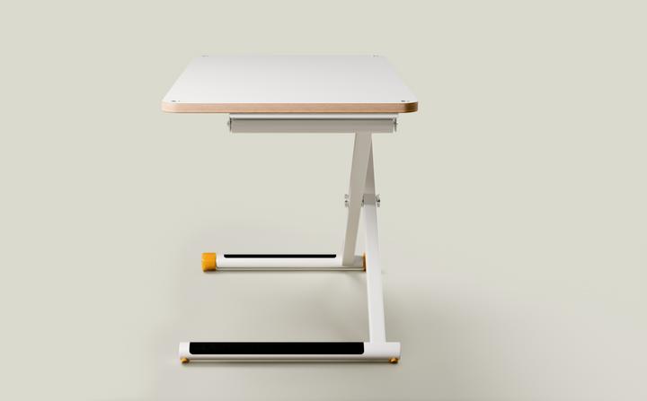 Image du produit PopTop La scrivania per bambini regolabile in altezza (115 x 65 x 86 cm)
