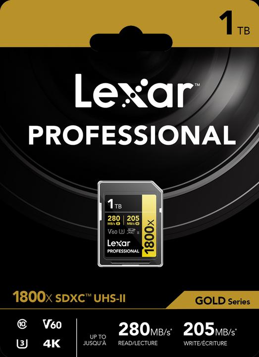 Produktbild Lexar Professional (1000 GB, SDXC, U3, UHS-II)