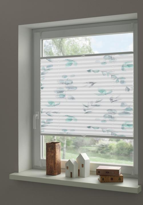 Produktbild Gardinia Plissee Concept zum Klemmen Flowers and Plants Zweig (100 x 130 cm)
