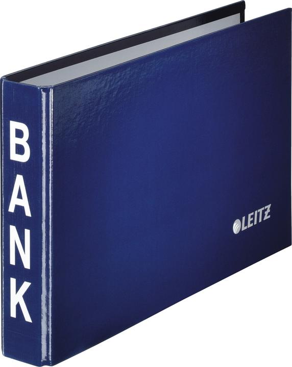 Leitz Bankmap, voor bankafschriften, blauw, 2-rings mechanisme van hardboard met PP kunststof afwerking... (35 mm, 1 Stuk)