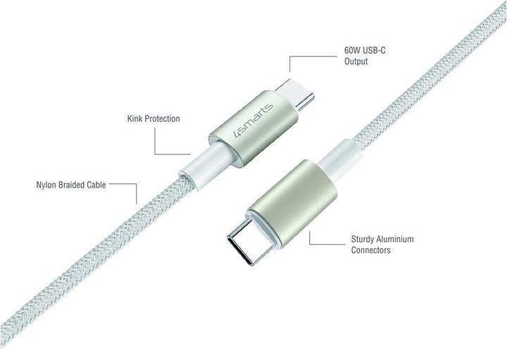 Produktbild 4smarts USB 2.0-Kabel -Set PremiumCord USB C - USB C (3 m, USB 2.0, 60 W)