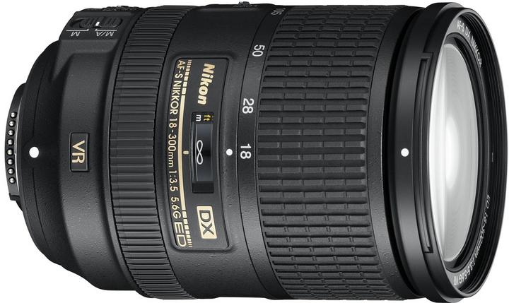 Produktbild Nikon AF-S DX 18-300mm f/3.5–5,6 G ED VR (Nikon DX, APS-C / DX)