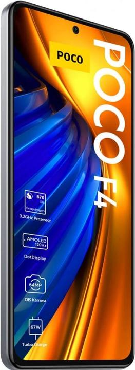 Image du produit Xiaomi Poco F4 (128 Go, Argent clair de lune, 6.67", Double SIM, 64 Mpx, 5G)