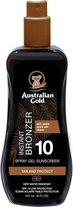 Australian Gold Gel with bronzer (Sun spray, Sun gel, Up to SPF 10, 237 ml)