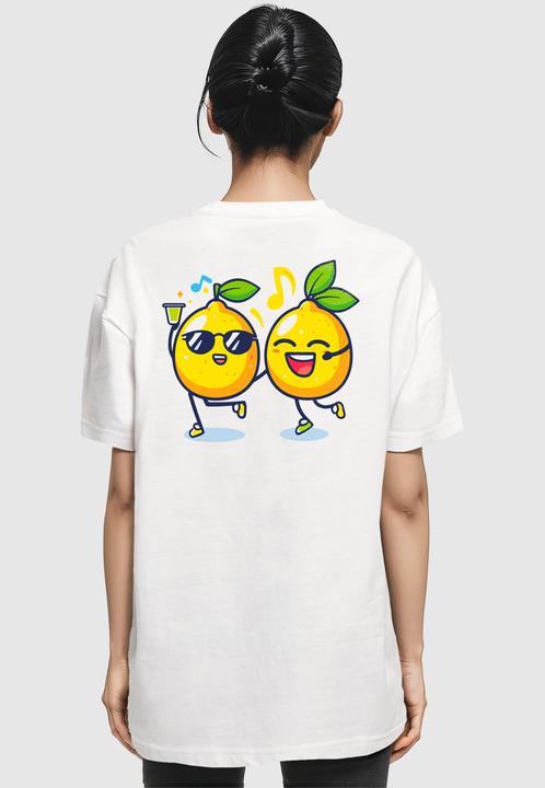 Actual product image Merchcode Ladies Lemon Party Oversized Tee - 170183 (5XL)