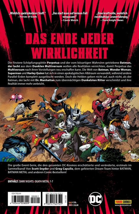 Produktbild Panini Batman: Death Metal (Deutsch, Greg Capullo, Scott Snyder, Yanick Paquette, Bryan Hitch, 2022)