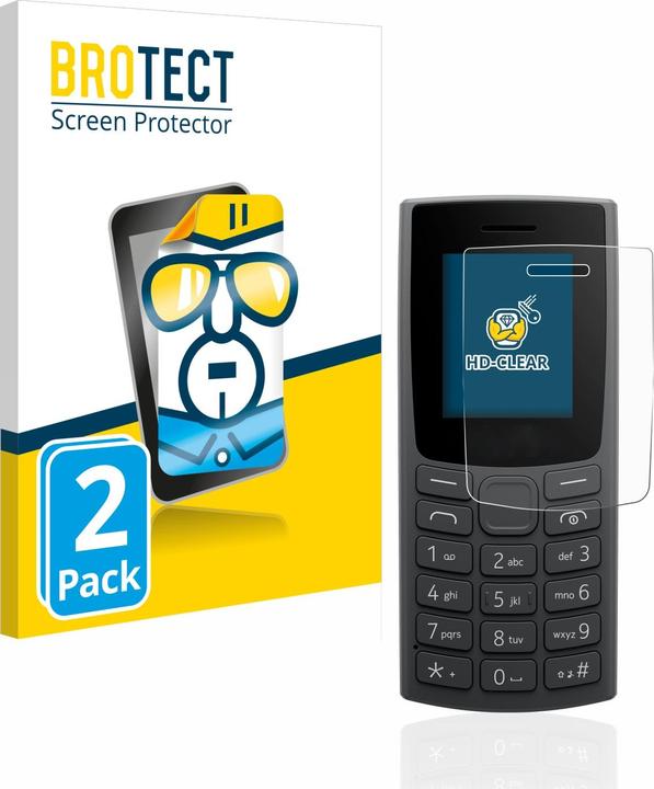 Productafbeelding BROTECT Schermbeschermer Clear (2 Stuk, Nokia 110 4G (2023))