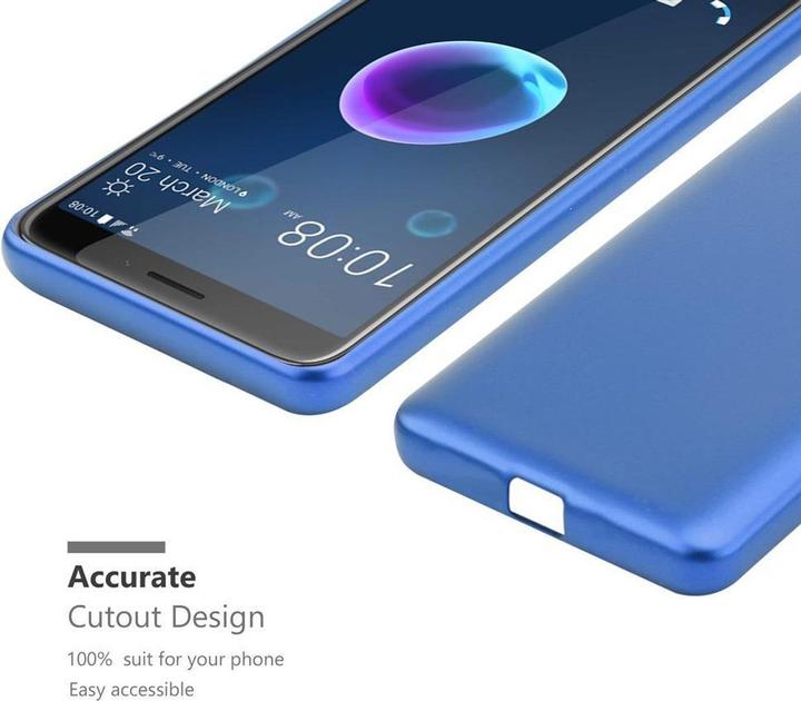 Actual product image Cadorabo TPU Matt Metallic Cover (HTC Desire 12)