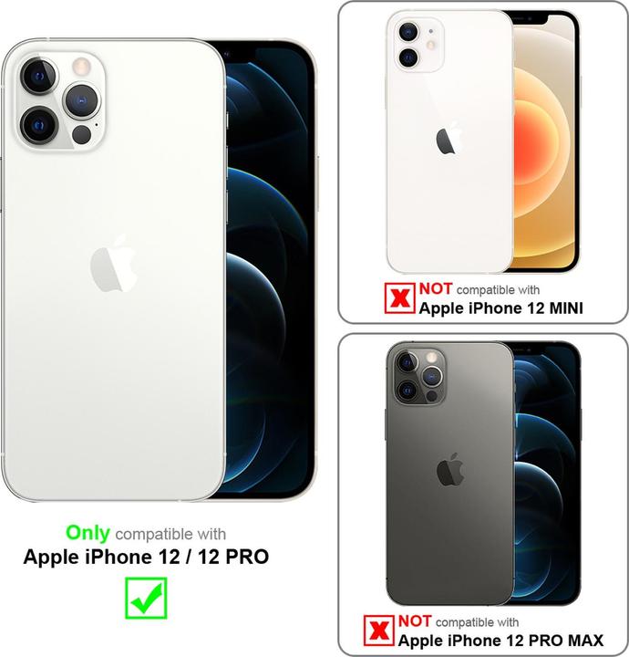 Actual product image Cadorabo TPU Matt Metallic Cover (Realme 12 Pro+, Apple iPhone 12)