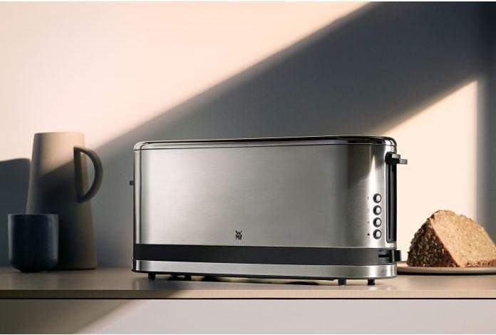 Actual product image WMF KITCHENminis long slot toaster 2-slice with bread roll attachment