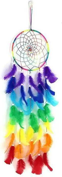 Cover-Discount Traumfänger Dream Catcher Regenbogen (40 x 16 cm)