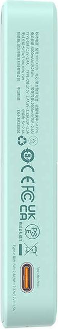 Produktbild Baseus Powerbank MagPro Magnetic 5000mAh 20W, MagSafe (mint) (10000 mAh, 20 W, 37 Wh)