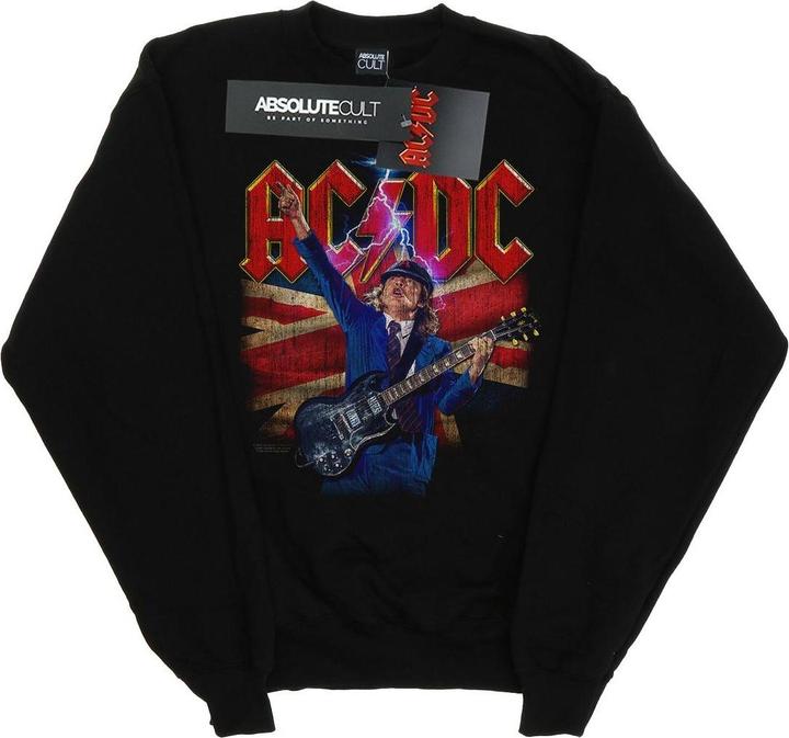 Produktbild AC/DC Angus Union Flag Lightning Baumwoll Sweatshirt (4XL)