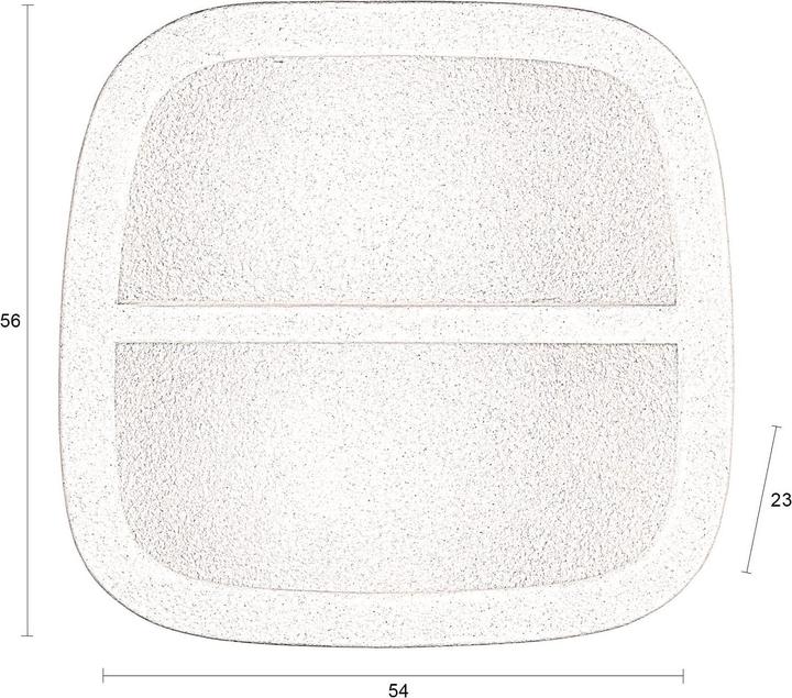 Actual product image Dutchbone Veda Wall Cabinet 1 Shelf Middle