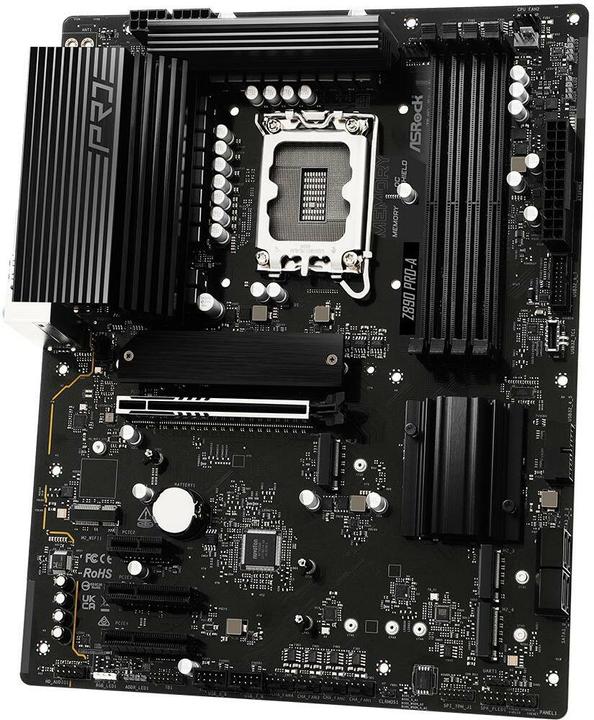 Image du produit AsRock Z890 Pro-A Intel DDR5 S1851 (Prise S1, Intel Z890, ATX)