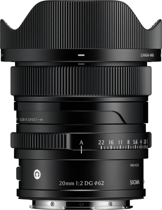 Image du produit Sigma 20mm F2,0 DG | Contemporary (L-Mount) (Black) (Sigma SA, Plein format)
