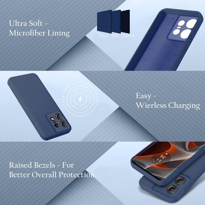 Immagine prodotto Cadorabo Custodia per Motorola Moto Edge 50 Pro TPU Liquid Silicone Case (Motorola Edge 50 Pro)