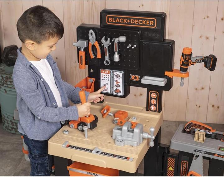 Productafbeelding Smoby Black+Decker Mega Werkbank Centrum 7600360726