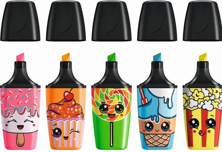 Produktbild STABILO BOSS MINI Sweet Friends Textmarker (Blau, Grün, Orange, Pink, Gelb, 5 mm)