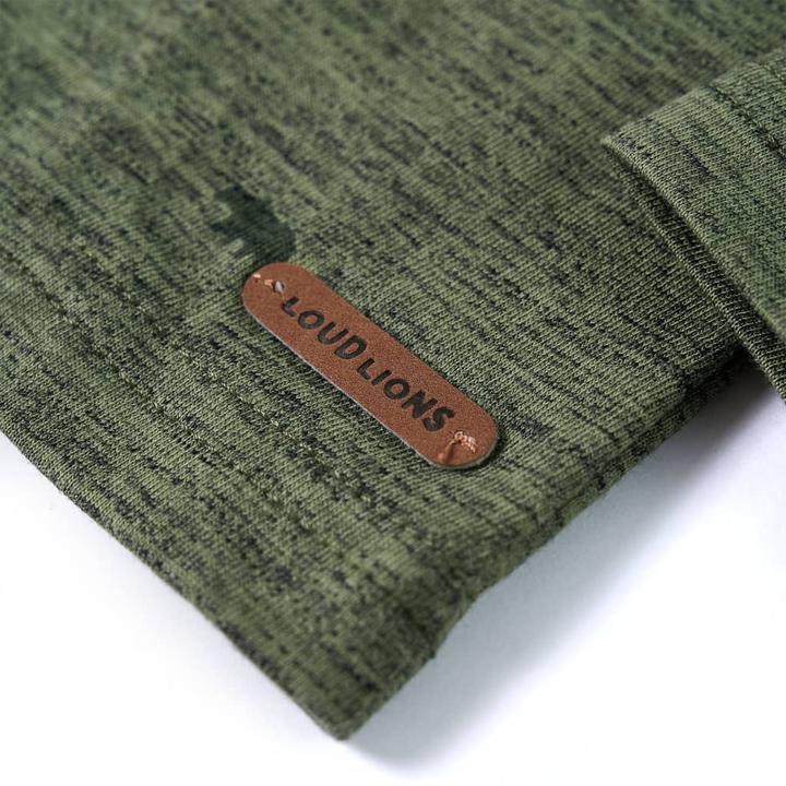 Produktbild VidaXL Kinderhemd Khaki Melange 128,Material: 80 % Baumwolle. 20 (128)