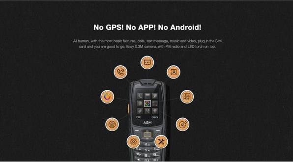 Actual product image Bea-Fon AGM MOBILE M6 Bartype (4G) Rugged (2.40", 0.30 Mpx, 4G)